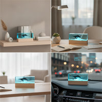 Marine Life Marine Mammal Night Light Wooden Killer Whale Resin Ocean Lamp Ambient Resin Ocean Lamp Compact for Desk