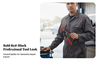 Padded Grippers Nut Cap Removal Pliers Red and Black Wheel Hub Cover Pliers 24 Cm Wheel Hub Cap Removal Tool Portable