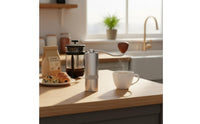 Manual Coffee Grinder Consistent Grinding Hand Crank Coffee Grinder All-Metal Frame Double Bearing System for Home Baristas