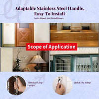 Stainless Steel Handle, Aluminum Alloy Cabinet Pull, Drawer Door Handle, sturdy, rust-resistant, easy to install