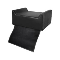 Easy to Clean Barber Chair Booster Cushion Upholstered Salon Booster Seat with Front Panel Stain-Resistant Children's Haircut Cushion Long-Lasting for Home Haircuts