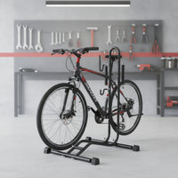 Detachable L-Shaped Bike Stand Indoor Freestanding Bike Stand Vertical Freestanding Bike Rack Space-Saving for Cyclists, Garage, Apartment