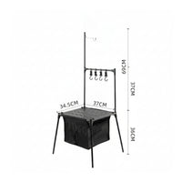 Compact Camping Table with Storage Bag Lightweight Folding Table with Storage Bag Stable Furniture for Campers, Picnics