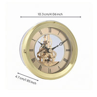 Skeleton Clock Insert Visible Gears Timekeeping Part Ornate Hands Timepiece