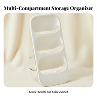 Lidded Chopstick Container Particlesresistant Lid Kitchen Organizer Multi-Compartment Space-Saving Design for Party Hosts