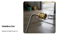 Solid Brass Pressure Washer Extension Lance Quick Connect Spray Wand for Car Washing