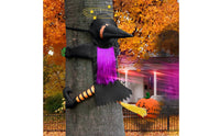 Witch Tree Hug Outdoor Crashing Witch for Yard