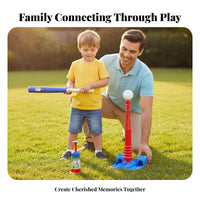 Parent-Child Interaction Spring-up Baseball Pitching Toy Improves Hand-Eye Coordination Kids Baseball Training Set Portable for Beginners
