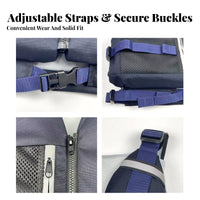 Kayaking Buoyancy Vest Comfortable Fit Fishing Flotation Vest Kayaking Safety Vest Lightweight Design Adjustable Buoyancy Aid
