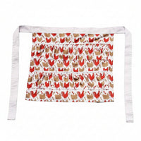 Multi-Pocket Waist Apron with Pockets Machine Washable Half Apron Sturdy Apparel Lightweight for Gardeners, Crafters, Kitchen, Gardening