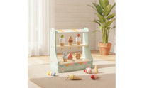 Ice Cream Display Stand Tabletop Toy Ice Cream Shop Wooden Play Food Set Pretend Playset Imaginative for Children, Playroom