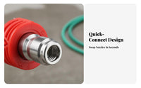 Stainless Steel High Pressure Washer Nozzle Fan Spray Nozzle Tip Leak-Proof for Car Washing