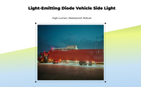 LED Side Marker Light 24V Waterproof Universal Vehicle