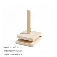 Multi-Purpose Dumpling Wrapper Press Versatile Wooden Pastry Presser Compact Size for Home Cooks