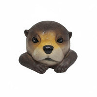 Waterproof Floating Otter Head Statue Long-Lasting Floating Otter Head Odorless for Aquatic Pet Aquarium, Courtyard, Pool