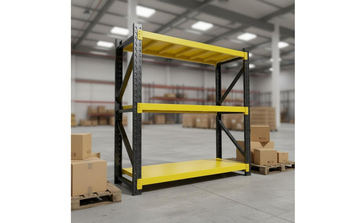 Industrial Storage Shelving Multi-Layer Heavy Duty Shelving Rack Adjustable Shelves 4 Tier Metal Storage Shelf for Warehouse, Pantry, Basement