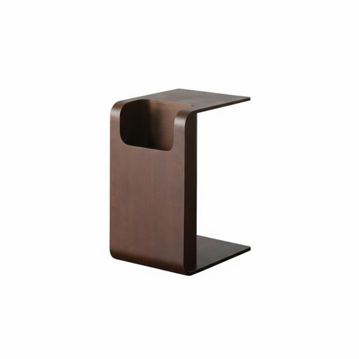 Nordic Design C-Shaped Table Minimalist Design Convertible C-Shaped Stand Space-Saving Home Furnishing Multi-Functional for Apartment Dwellers, Telecommute Workers, Beside Sofa, Bay Window Area, Living Room, Small Compact Areas