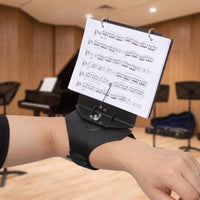 flutes Marching Lyre with Flip Folio Compact Marching Music Holder with Flip Folio for Flutists