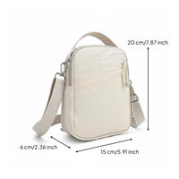 Lightweight Oxford Cloth Phone Bag Adjustable Strap Mini Crossbody Sling Bag Zipper Closure Cell Phone Purse for Outdoor