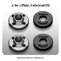 3 Pieces Universal Modification attachment Angle Grinder Flange Nut and Wrench Set Wear-Resistant Grinder Flange Nut and Spanner Set Easy to Use Power Tool Accessory for DIY hobbyists, Construction Workers, Professionals, Home Repair, Workshop, Garage