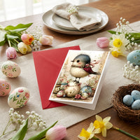 Easter Greeting Cards Includes Envelopes Easter Card Set Assorted Designs Watercolor Bunny Note Cards for Family, Gift Giving, Gifting Events
