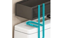 Large Capacity over-the-Toilet Storage Easy Assembly Toilet Cistern Topper Shelf Sturdy Bathroom Countertop Organizer Heavy Duty for Washroom