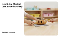 Entertaining to Use Wooden Frog Guiro distinctive Gift concept Croaking Frog Instrument Handmade Educational Toy for Children, Preschoolers, Music educators, Kindergarten, Early Learning center, Parties, Home
