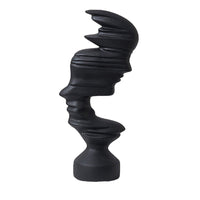 Human Profile Figurine Modern Abstract Face Sculpture Decorative for Entryway