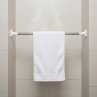 Stainless Steel Clothes Rod Easy Install Stainless Steel Curtain Rod Non-Slip Adjustable Curtain Pole for Wardrobe, Washroom, Window