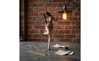 Standing Female Figurine Detailed Miniature Figurine Realistic Woman Statue for Hobbyists, Dioramas