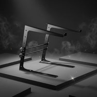 DJ Laptop Stand Foldable Portable Laptop Stand Freestanding Equipment Rack for DJs, Artists, Stage, Desk, Studio
