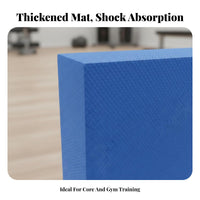 Supportive Cushioning Thick Foam Balance Pad High Rebound Shock Absorbing Core Exercise Pad Lightweight for Beginners, Workout, Home Gym