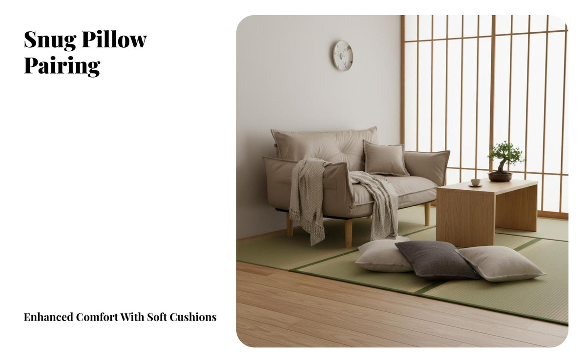 Foldable transformable Floor Sofa Bed Multi-Functional Adjustable 2-Seater Floor Couch Thick Foam padding Space-Saving Furniture Sturdy Frame for Apartment Dwellers, Students, Young Adults, Small Spaces, Bedroom, Living Room, Lounge Area