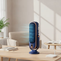 USB Fan with LED Screen Adjustable for Dorm Room, Bedroom, Students