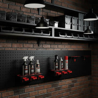 Spray Bottle Storage Rack Sturdy Duty Metal Car Detailing Tool Rack Car Detailing Tool Holder Easy Installation