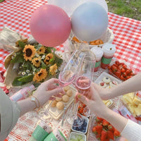 Picnic Blanket and Waterproof Camping Mat for Family Outings, Oxford Cloth Outdoor Mat with Velcro Flap, Sandproof Beach Blanket, Beach Mat