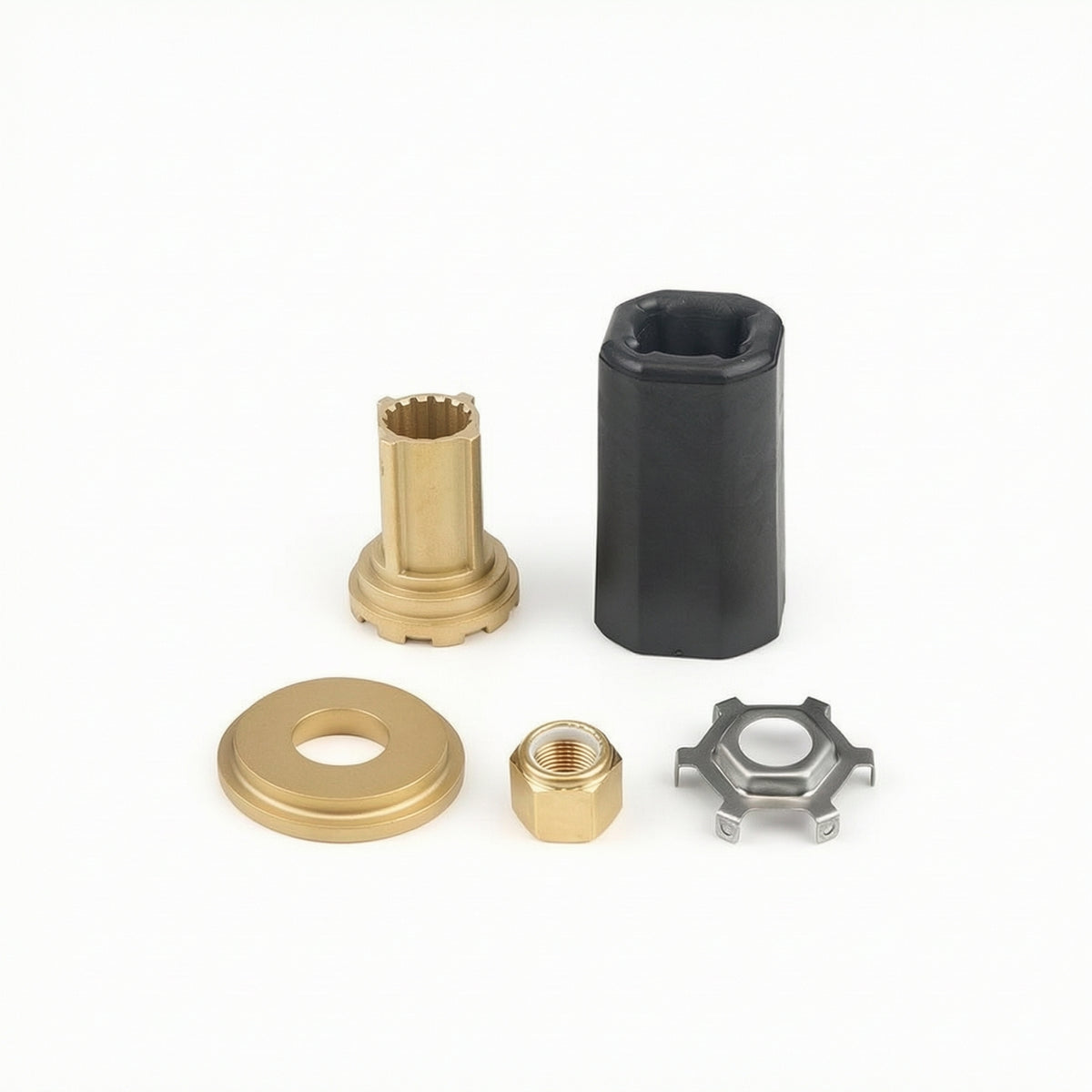 Propeller Hub Kit with Nut Replacement Propeller Hub Kit Hardware Marine-Grade Splined for Boat Owners