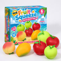 6 Pieces Slow-Rising Squishy Squeezable Squishy Toy Food Press Toy Super Soft Fidget Toys Sensory for Office, Classroom