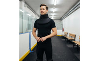 Ice Puck Sports Neck Guard Shock Absorbing Puck Sports Neck Guard Lightweight Breathable for Children, Skiing
