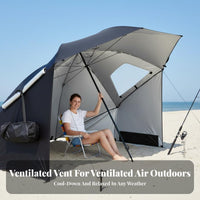 Portable Umbrella Tent with Ventilation vent Fishing sun shade Multifunctional Beach shade cover Protection for Beachwherever you and moveers, Anglers, Families, Camping, green space, Campsite, rearyard