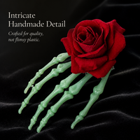 Halloween Rose Skull Hand Hair Clip Gothic Lolita Cosplay Accessory