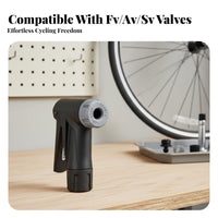Automotive Valve Presta Valve Head Airtight Seal Presta Automotive Valve Connector High-Pressure Resistant Bike Tire Inflator Nozzle