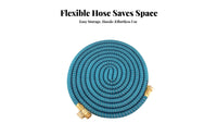 Multipurpose Expandable Garden Hose Kit Long-Lasting Retractable Hose with Nozzle for Gardeners, Homeowners, Yard Cleaning, Patio Washing