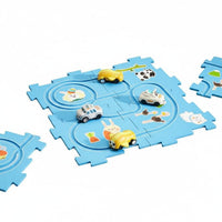 ABS Material Electric Car Track Playset Polished Edges Educational Toy for Boys, Toddlers