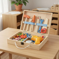 Screw and Nut Play Set Science Learning Wooden Child-Centered Repair Toy for Preschoolers, Children
