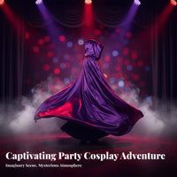 Halloween Tcloaked Long Hooded Cloak Unisex Full-Length Tie-Neck Mantle adaptable Accessory Costume Cape for Children, actors, Cosplayers, Stage Performances, Theatrical Productions, Cosplay Conventions, historical festival Faires