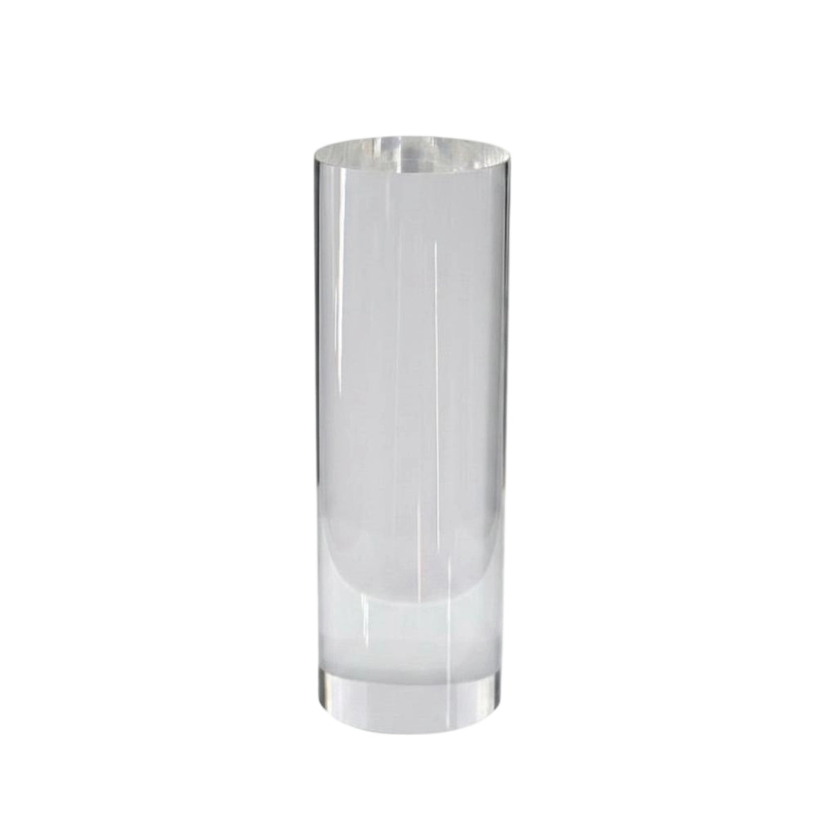 8 Pieces High Clarity Acrylic Cylinder Riser Multi-Purpose Transparent Acrylic Pedestal Polished Surface Clear Cylinder Pedestal Lightweight