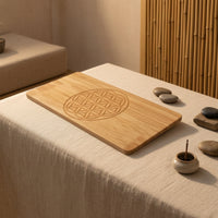 Double-Sided Wooden Acupressure Board Sturdy Board with Pyramidal Texture Minimalist Light for Yogis