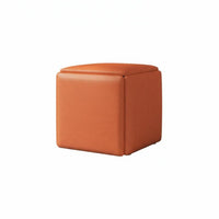 Multi-Functional 5-in-1 Cube Ottoman Space-Saving 5-in-1 store compactlying Cube long-lasting Construction Stackable Seating Sturdy Frame for Apartment Dwellers, Homeowners, Party Hosts, Living Room, Small Spaces, Bedroom, Parties