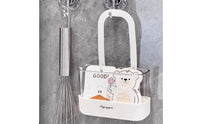 Kitchen Faucet Holder Drainage Design Faucet Hanging Basket Space-Saving Hanging Sink Holder for Washroom